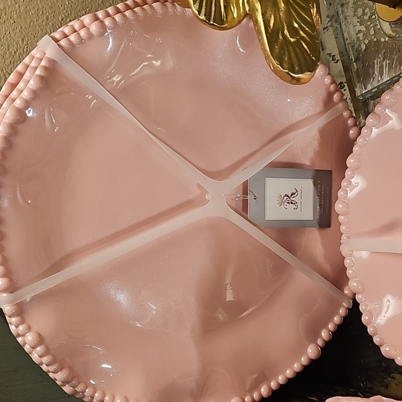 Elegant Pink Beaded Dinnerware Set - Picture 5 of 8